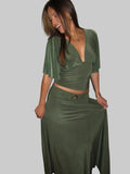 Olive Muse Maxi Skirt