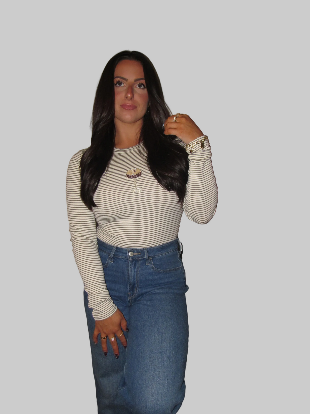Espresso Tini Beaded Top