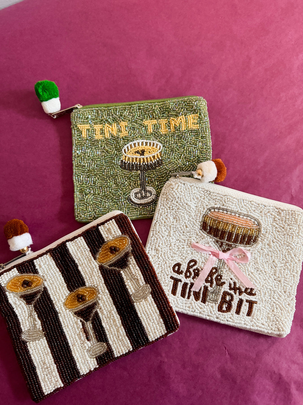 Bride In a Tini Bit Beaded Coin Purse