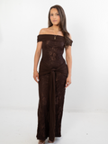 Laced Wrap Maxi Dress