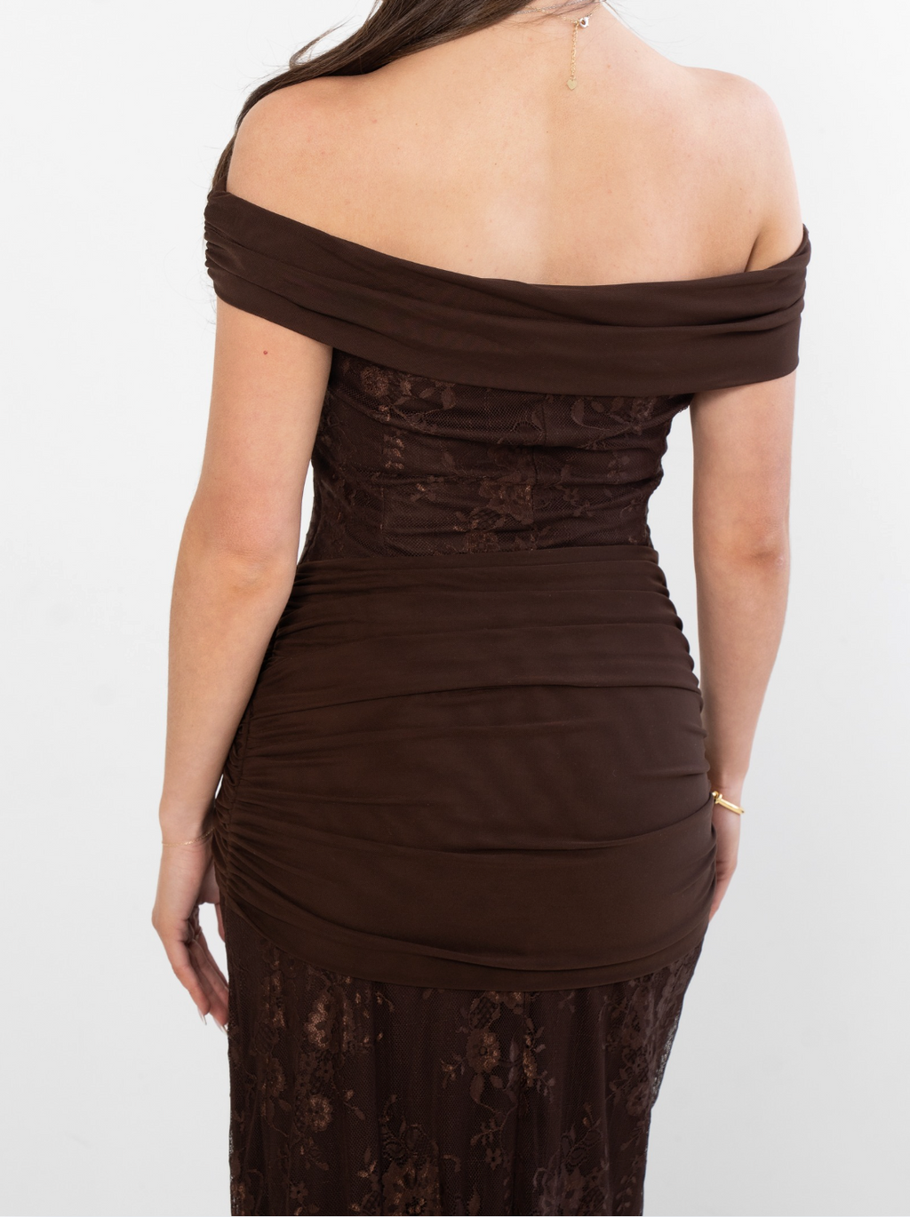 Laced Wrap Maxi Dress