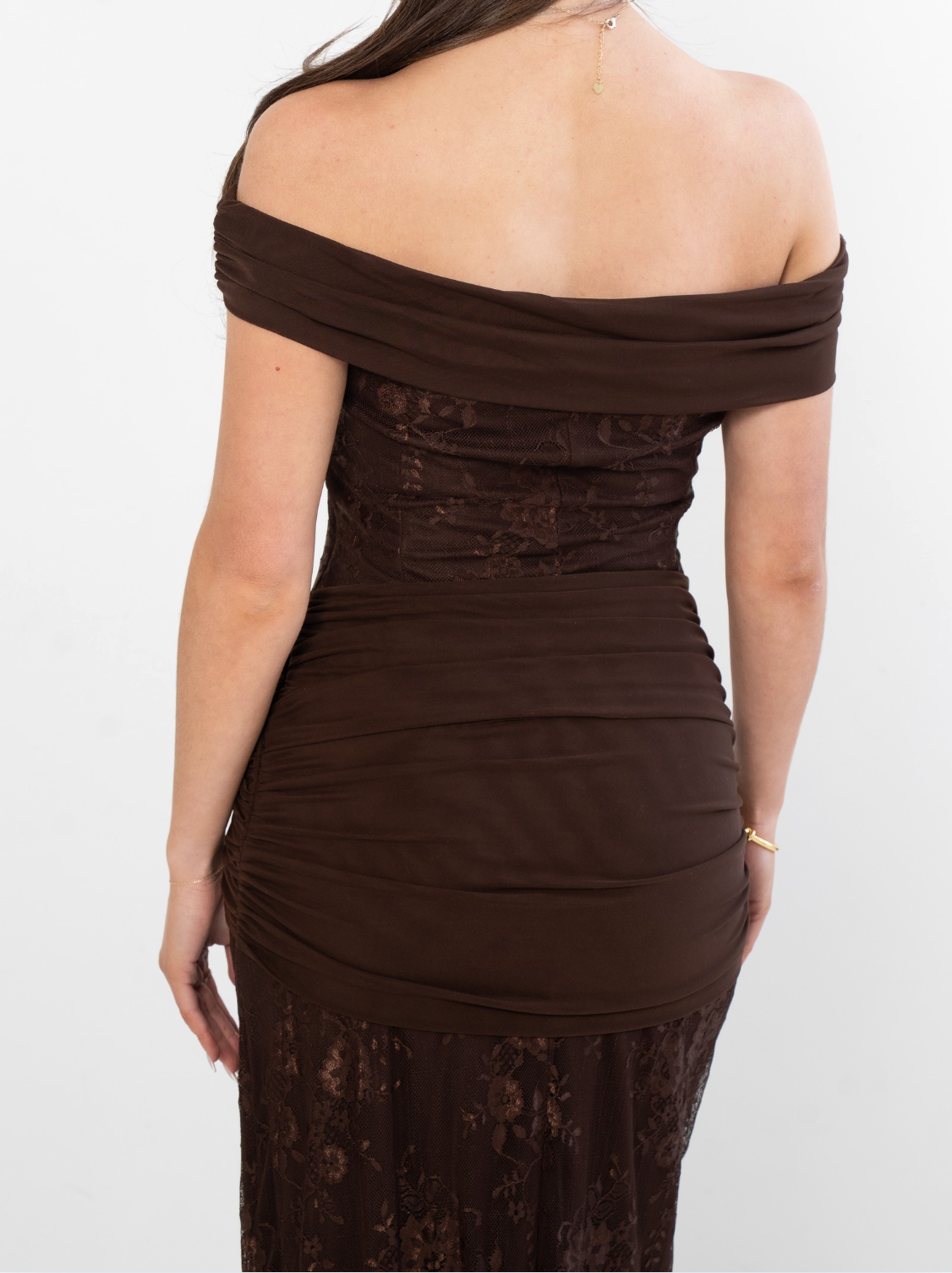 Laced Wrap Maxi Dress