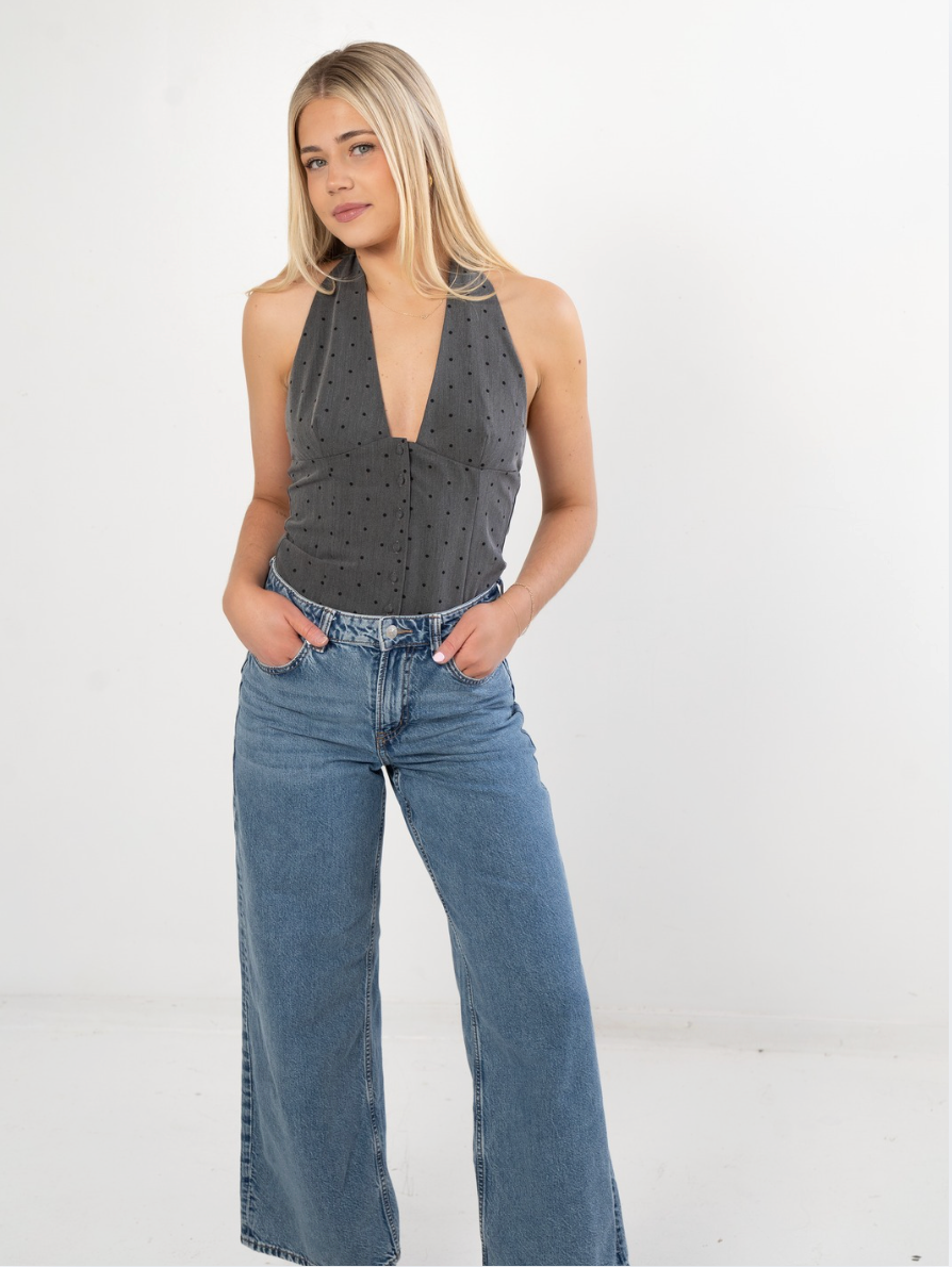 Chicago Polka Dot Halter Top