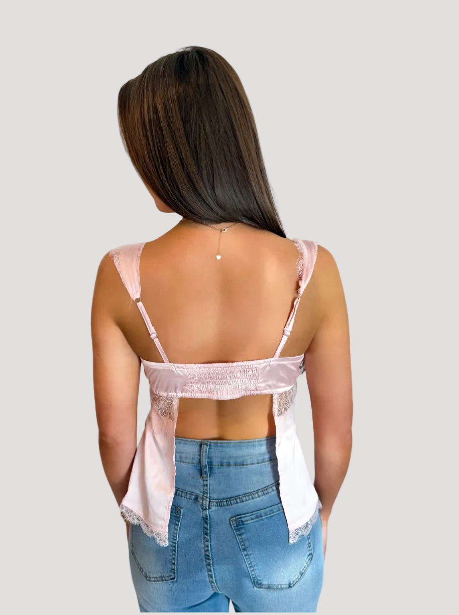 Audriana Babydoll Top - PINK