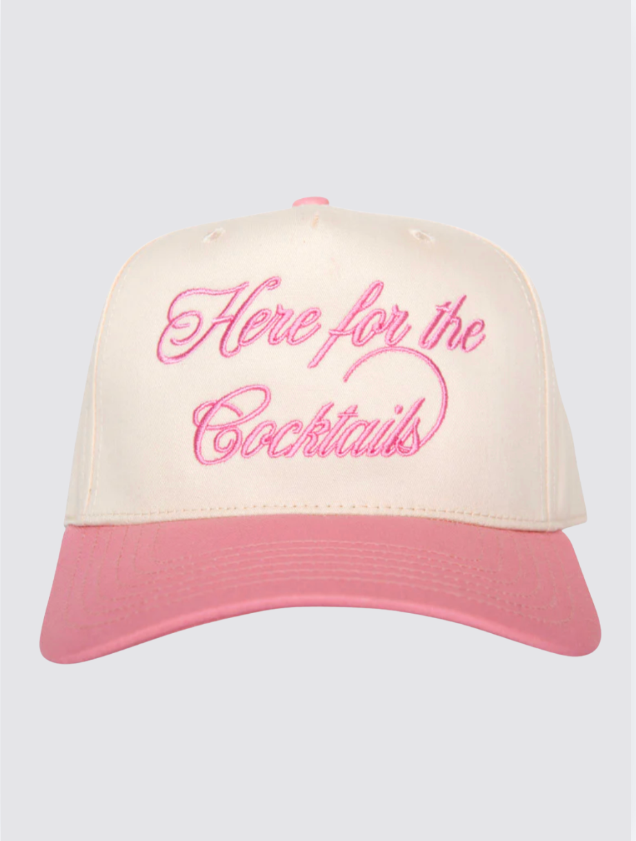 Here for the Cocktails Trucker Hat
