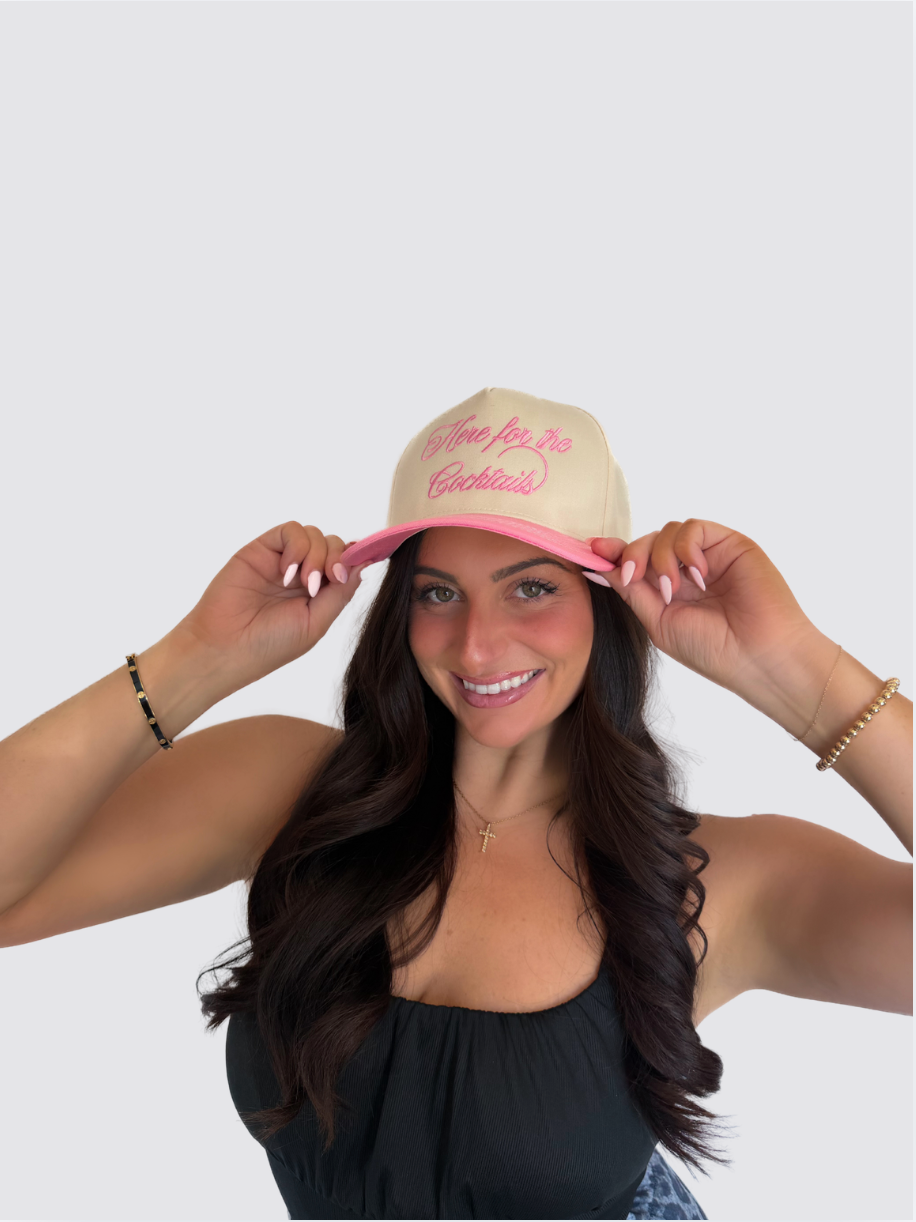 Here for the Cocktails Trucker Hat