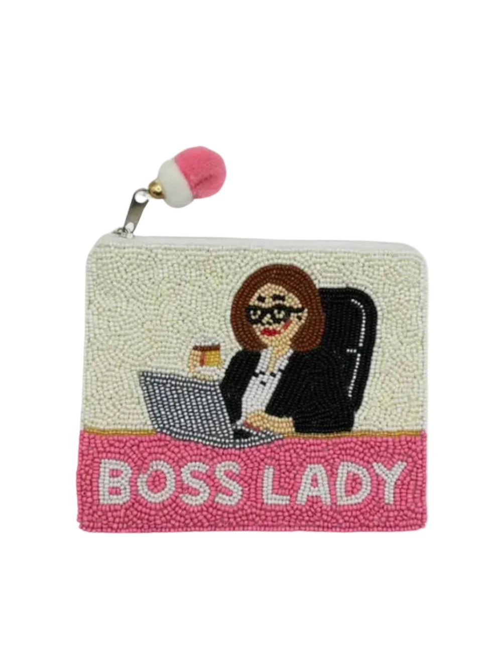 Boss Lady Beaded Coin Purse