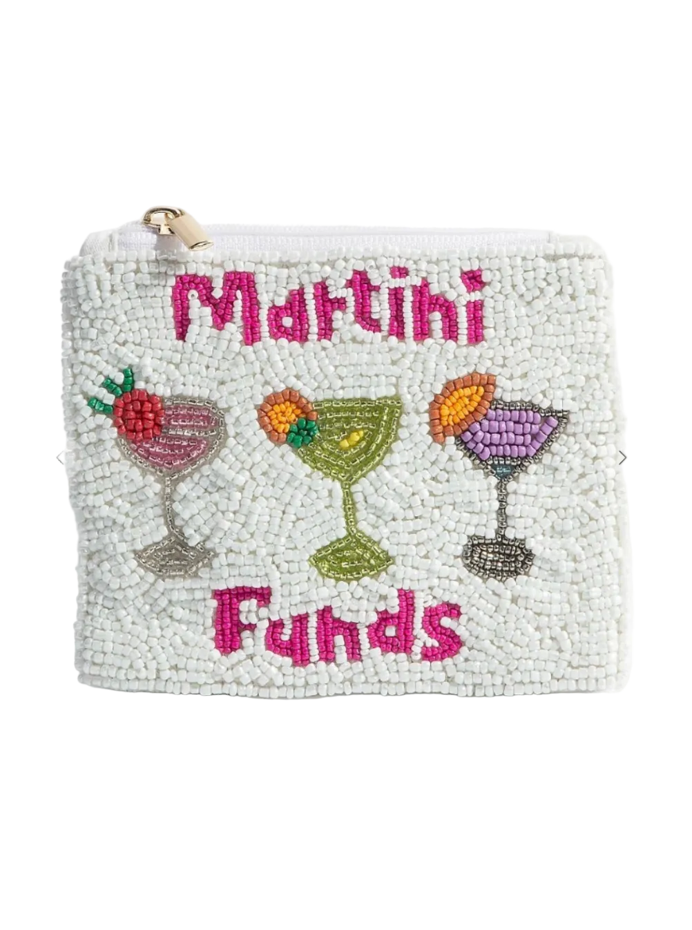 Martini Funds Beaded Coin Purse