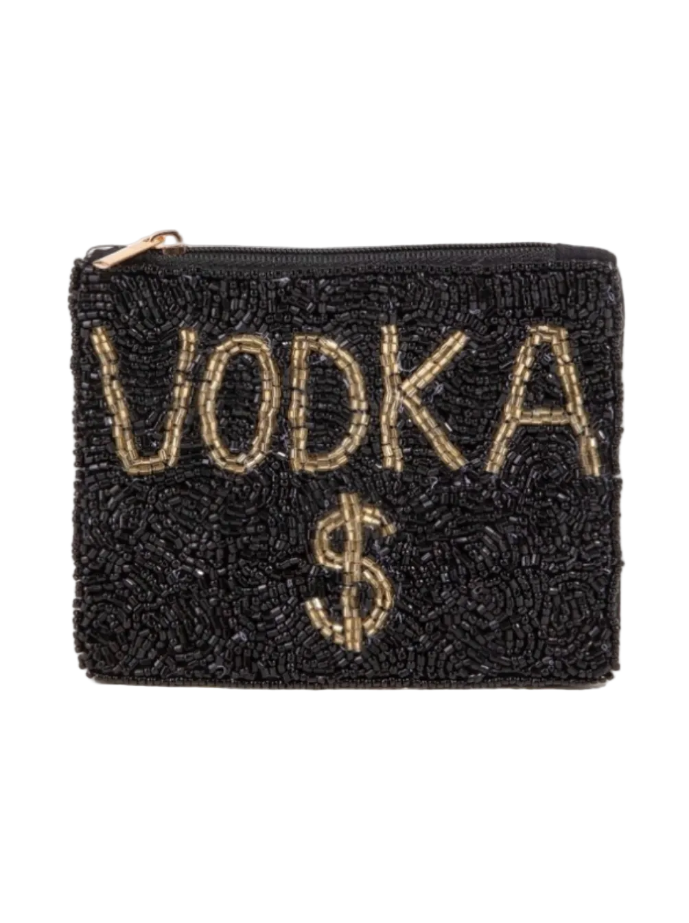 Vodka Money Beaded Coin Purse