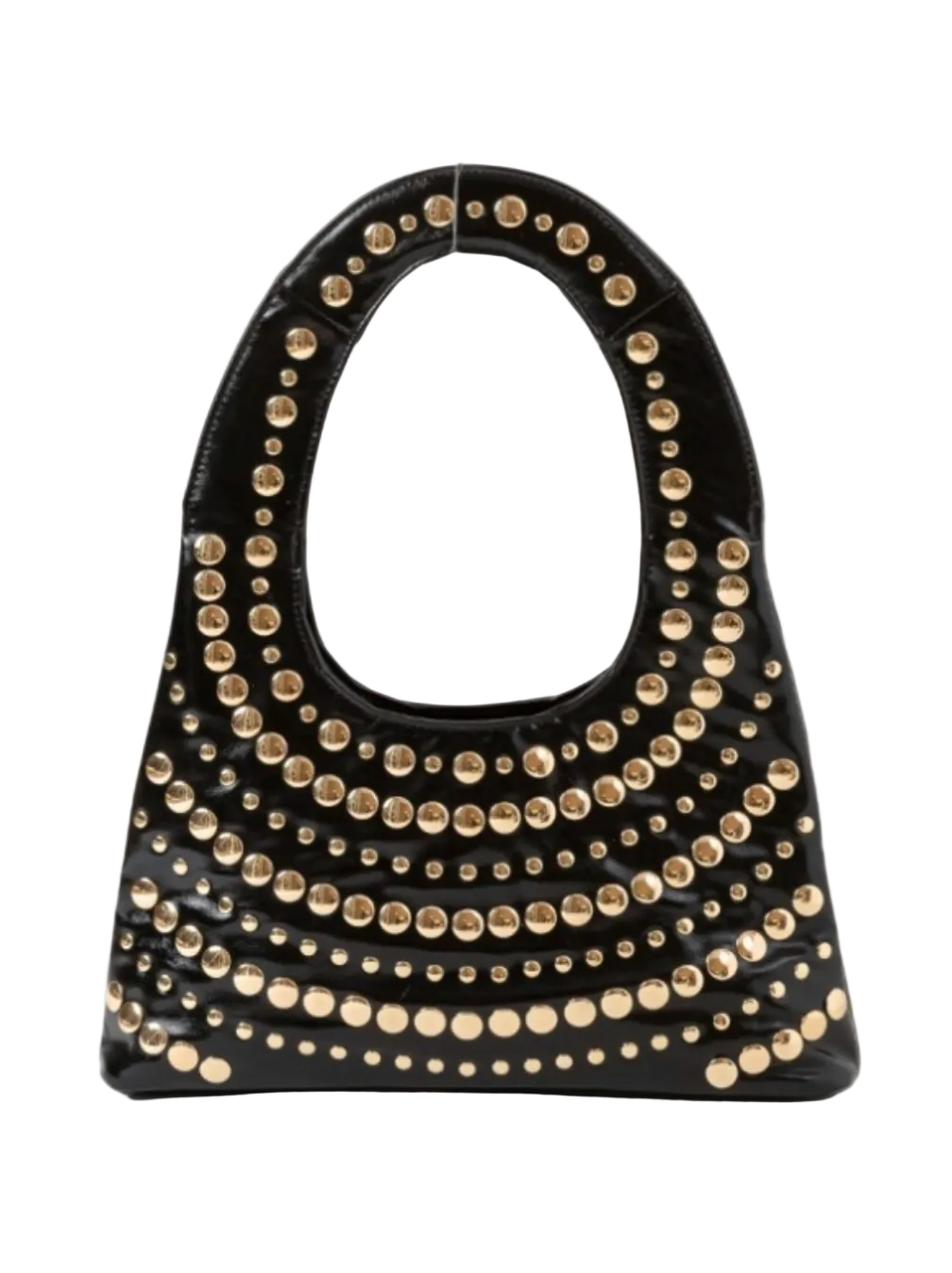 Midnight Studded Shoulder Purse