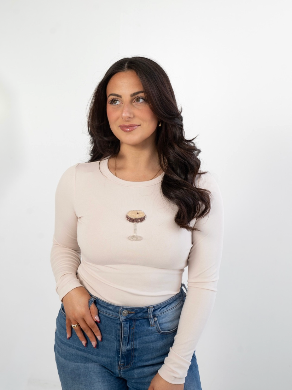 Espresso Martini Beaded Top