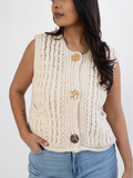 Sienna Crochet Sweater Vest