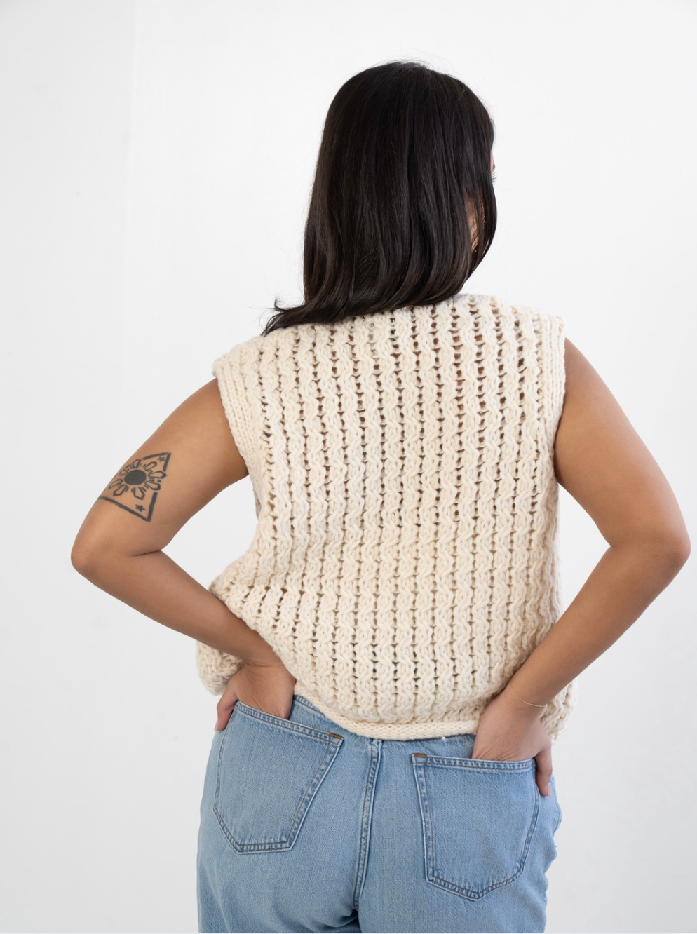 Sienna Crochet Sweater Vest