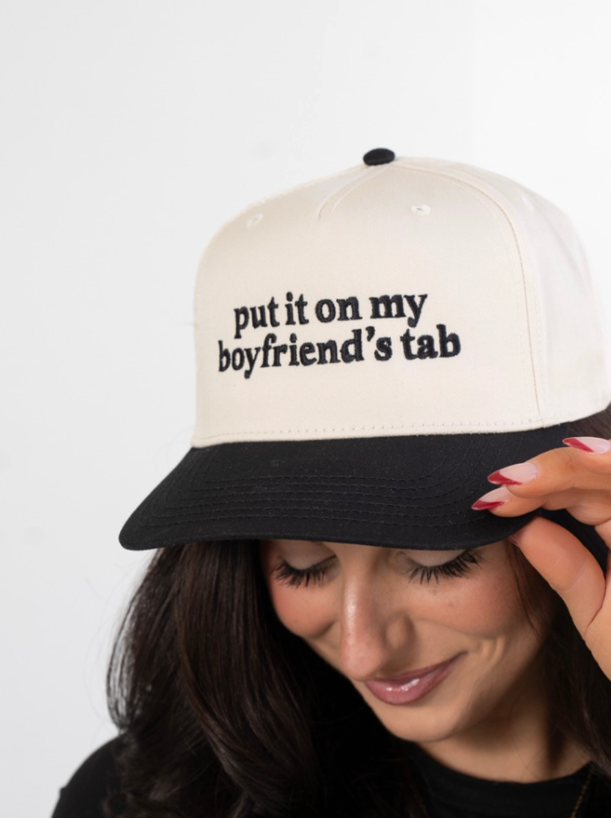 Put It On My Boyfriend's Tab Trucker Hat