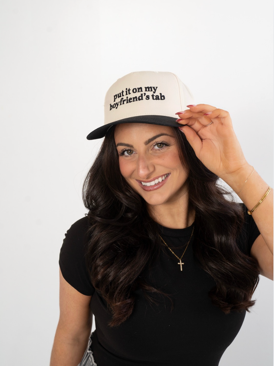 Put It On My Boyfriend's Tab Trucker Hat