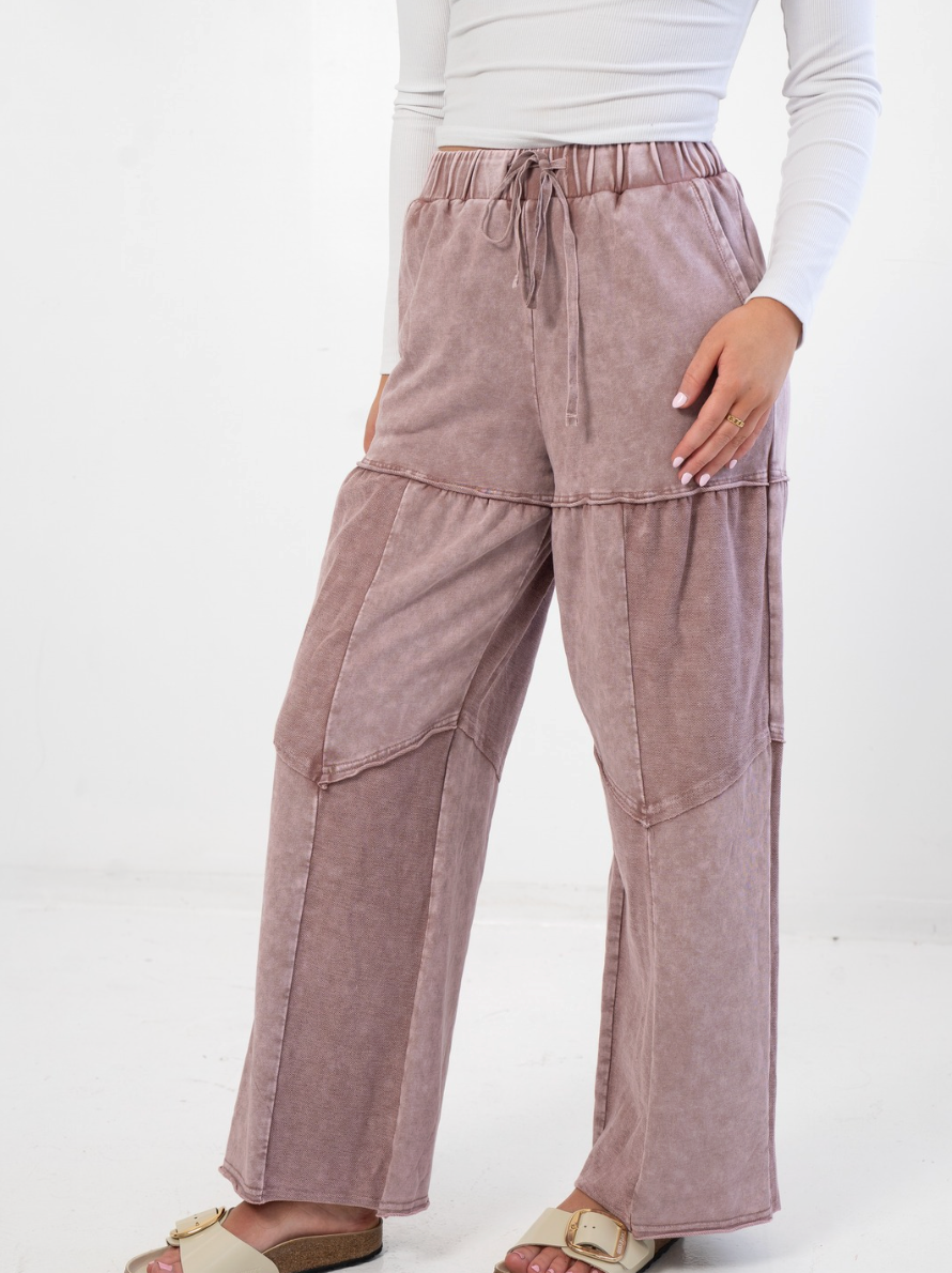 Elle Wide Leg Drawstring Pants