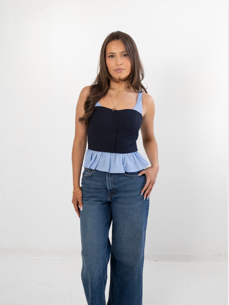 Hamptons Layered Corset Top