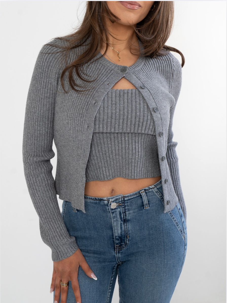 Alli Tube Top/Sweater Set