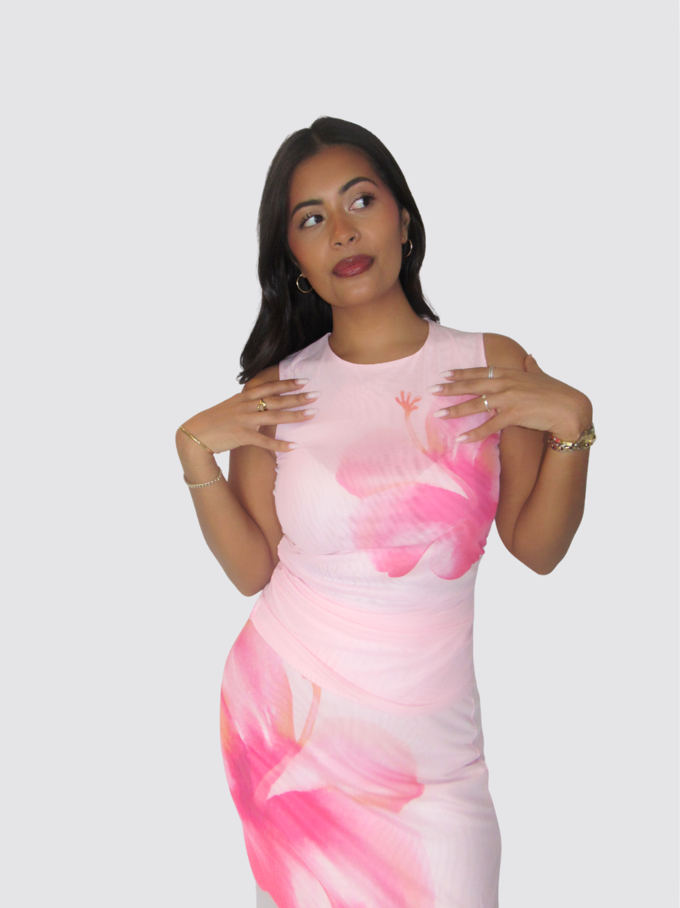 Lila Floral Top