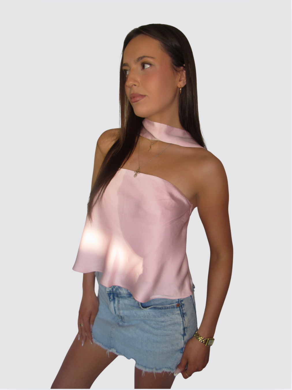 Gia Satin Halter Top