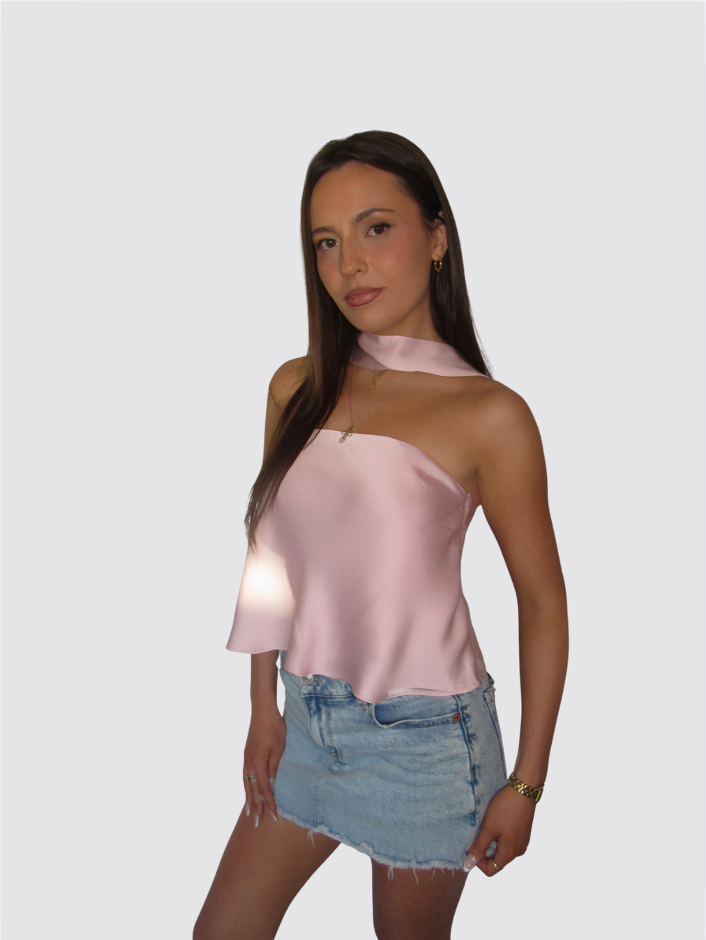 Gia Satin Halter Top