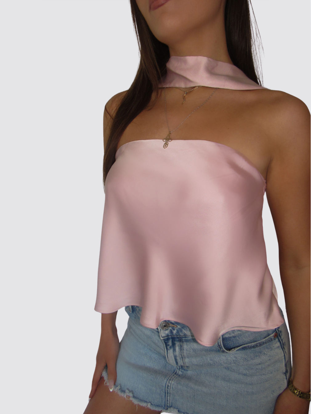 Gia Satin Halter Top