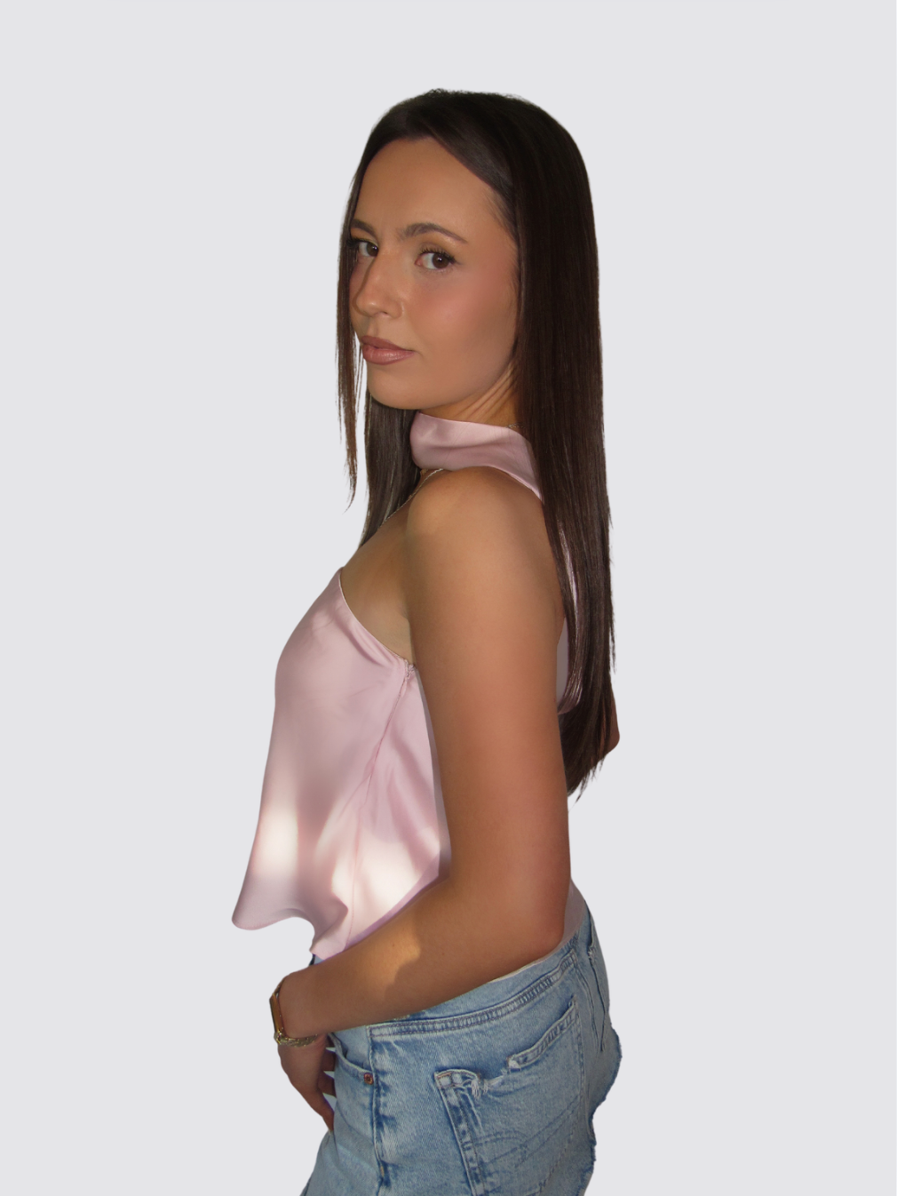 Gia Satin Halter Top