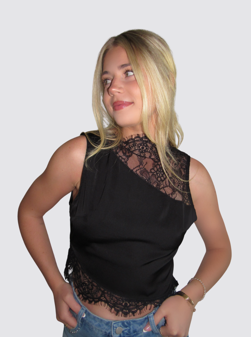 Vivienne Lace Detail Top